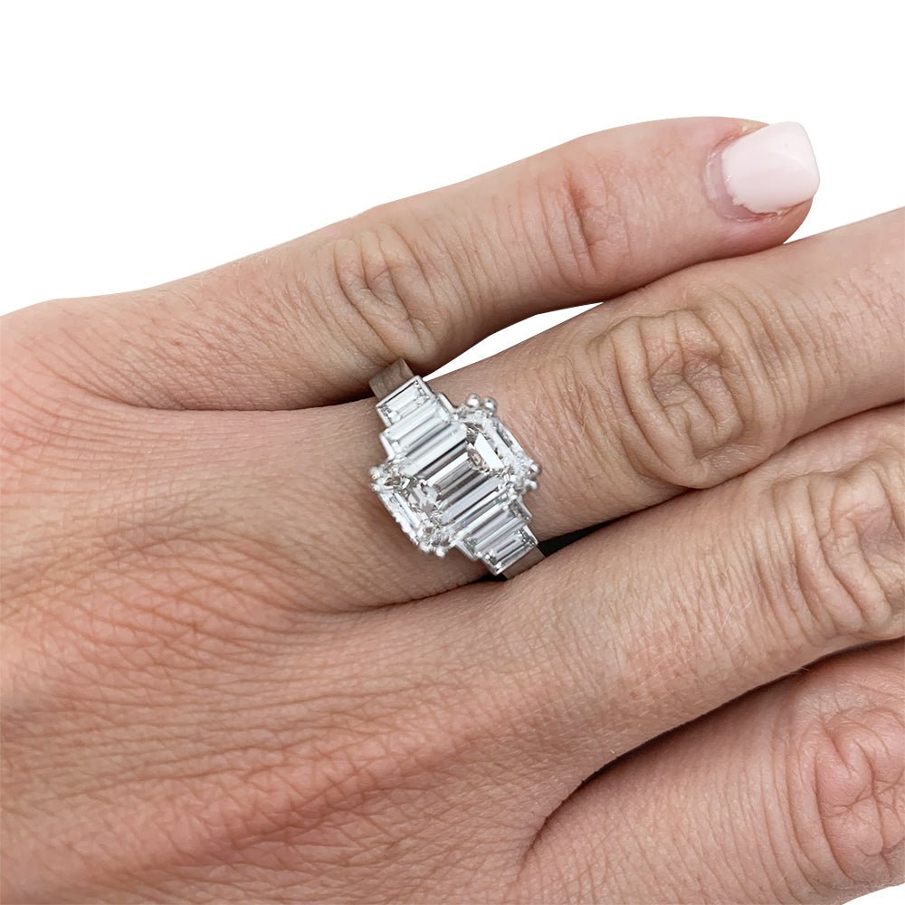 Bague diamant 3,05 carats en or blanc - Castafiore