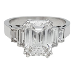 Bague diamant 3,05 carats en or blanc - Castafiore