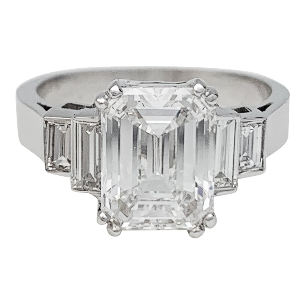 Bague diamant 3,05 carats en or blanc - Castafiore