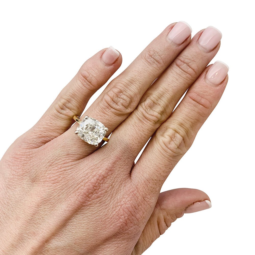 Bague diamant 5,97 carats, or et platine - Castafiore