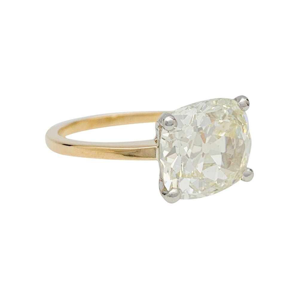 Bague diamant 5,97 carats, or et platine - Castafiore