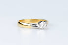 Bague diamant en or bicolore 18 carats - Castafiore