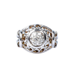 Bague diamant en or blanc 18 carats - Castafiore