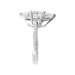 Bague diamant navette de 2,94 carats, D-VS2 - Castafiore