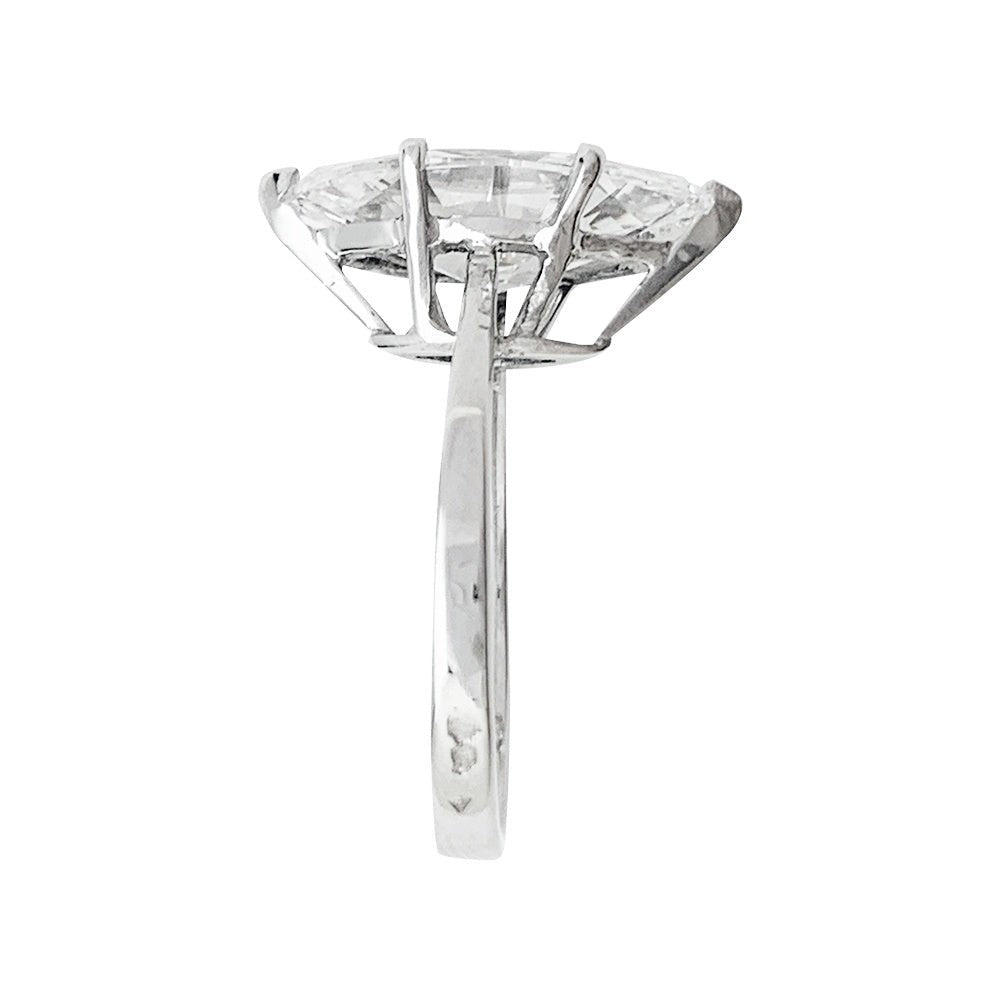 Bague diamant navette de 2,94 carats, D-VS2 - Castafiore