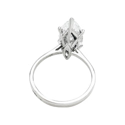 Bague diamant navette de 2,94 carats, D-VS2 - Castafiore