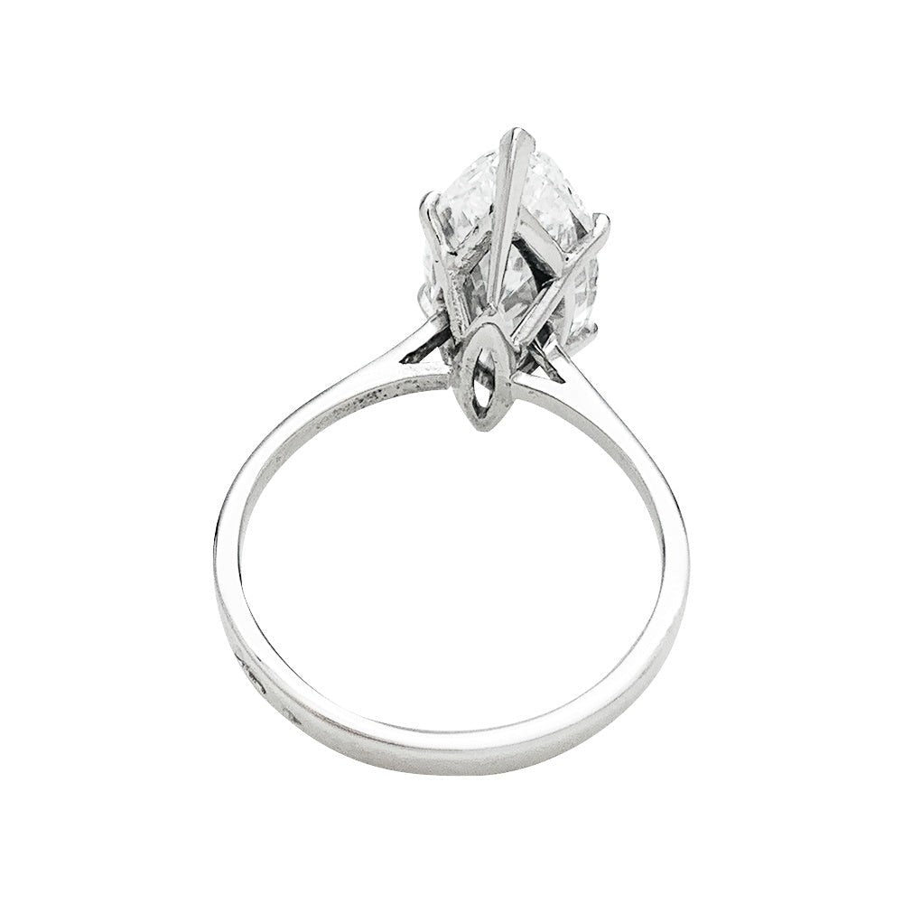 Bague diamant navette de 2,94 carats, D-VS2 - Castafiore