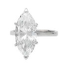 Bague diamant navette de 2,94 carats, D-VS2 - Castafiore