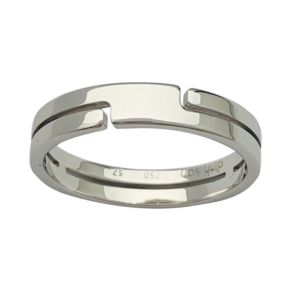 Bague DIHN VAN "Seventies" en or blanc - Castafiore