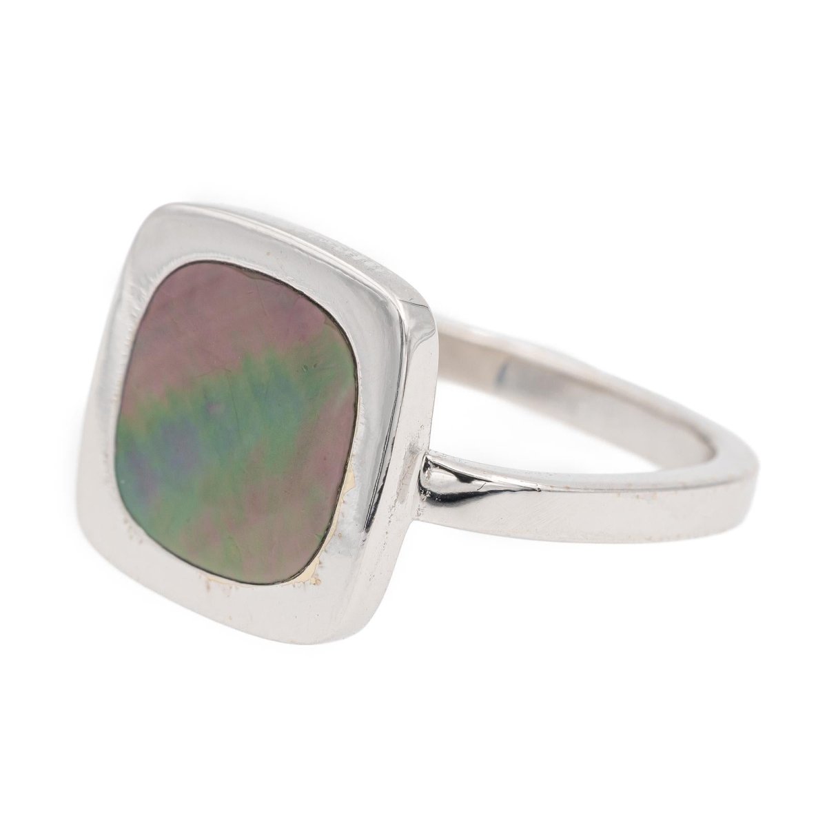 Bague DINH VAN "Impression" en or blanc et nacre - Castafiore