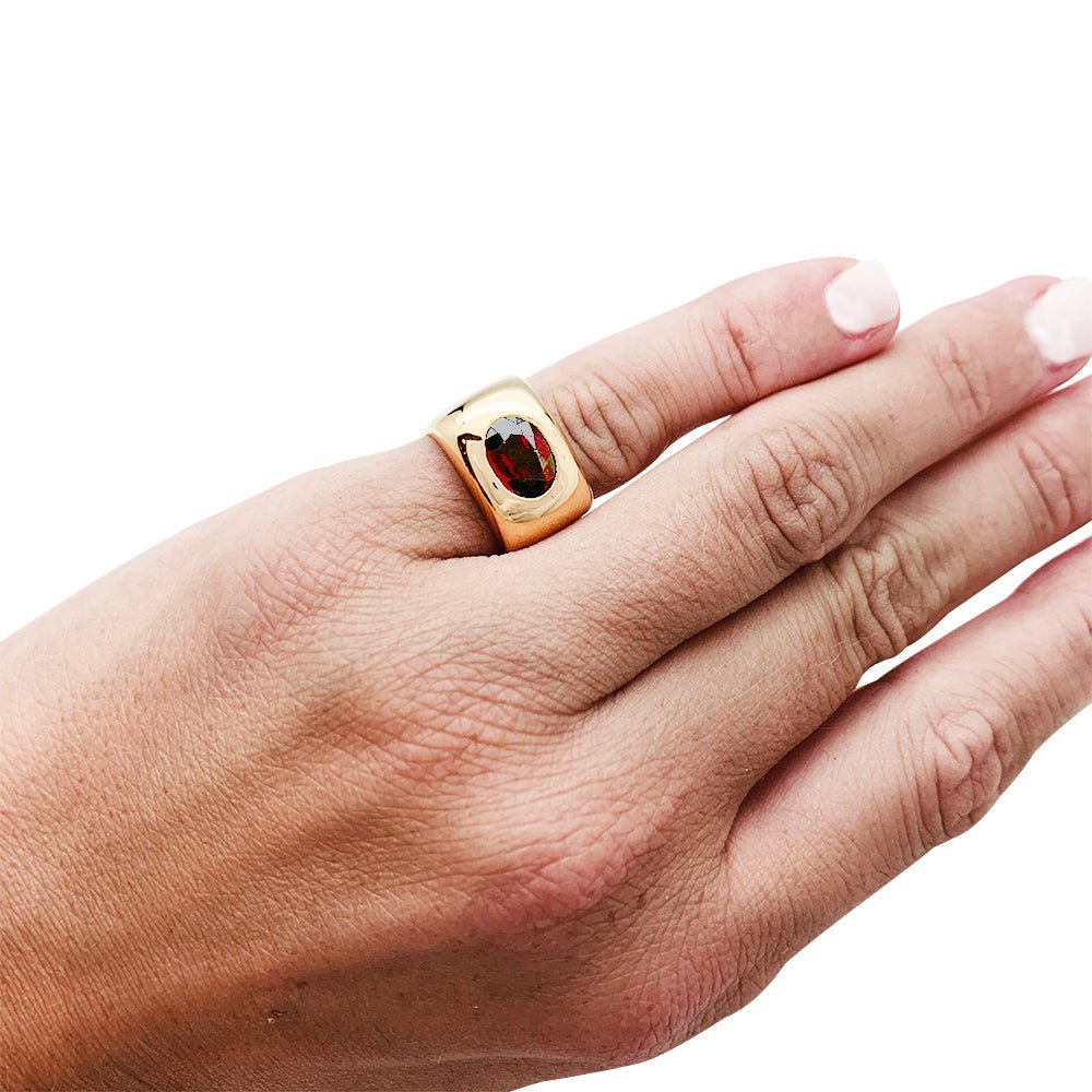 Bague DINH VAN, "Margot", or jaune et rubis - Castafiore