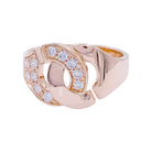 Bague DINH VAN "Menottes R13" en or rose et diamants - Castafiore