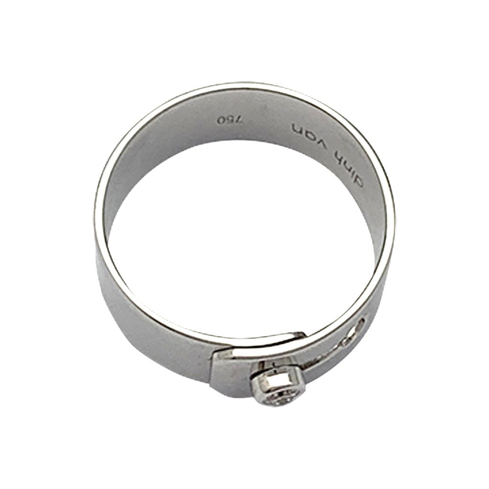 Bague DINH VAN, "Serrure", en or blanc et diamant - Castafiore