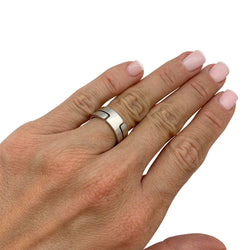 Bague Dinh Van, "Seventies", or blanc - Castafiore