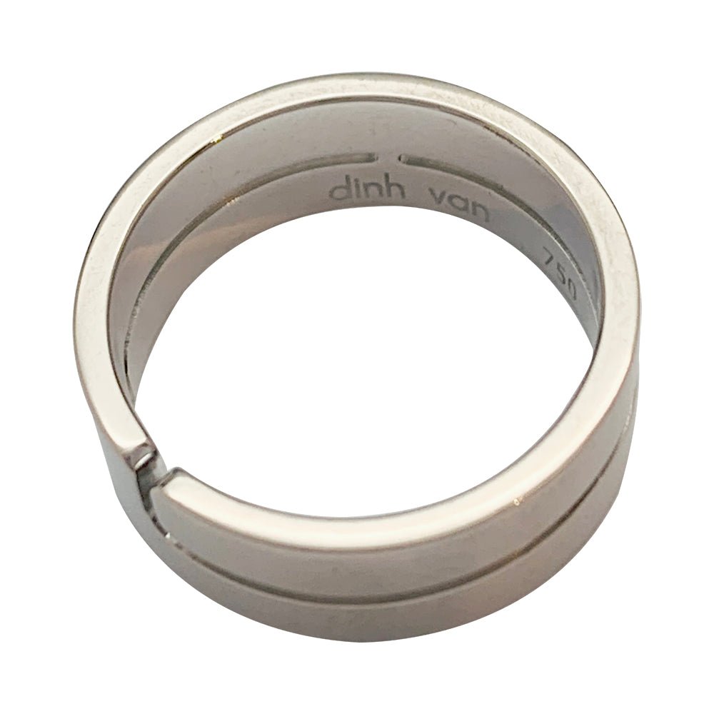 Bague Dinh Van, "Seventies", or blanc - Castafiore