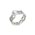 Bague DIOR "Archi" en or blanc et diamants - Castafiore