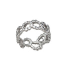 Bague DIOR "Archi" en or blanc et diamants - Castafiore