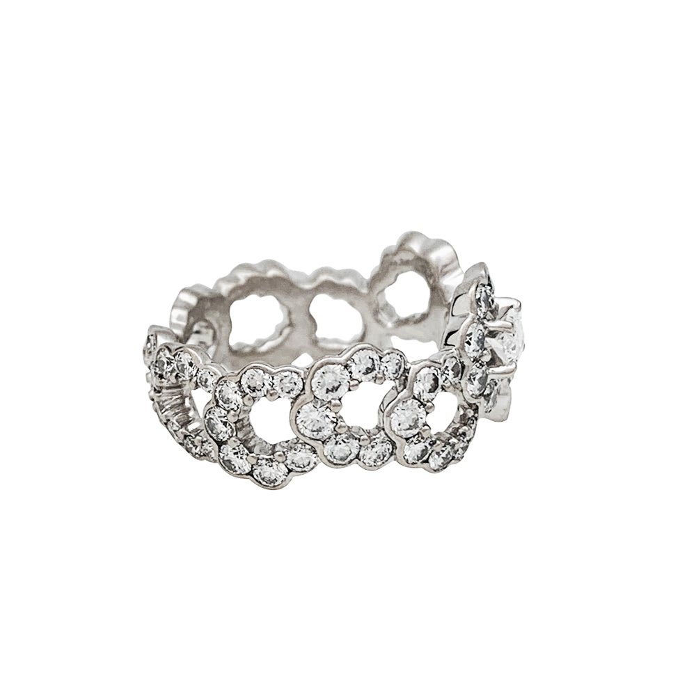 Bague DIOR "Archi" en or blanc et diamants - Castafiore