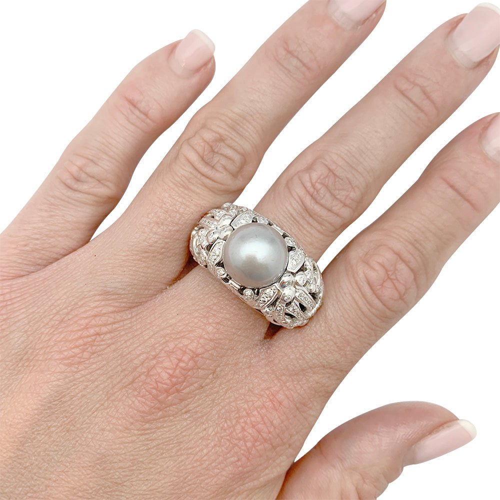 Bague DIOR "Désirée" en or blanc et diamants - Castafiore