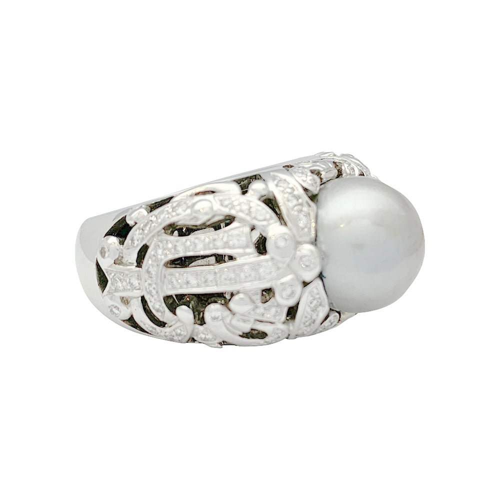 Bague DIOR "Désirée" en or blanc et diamants - Castafiore