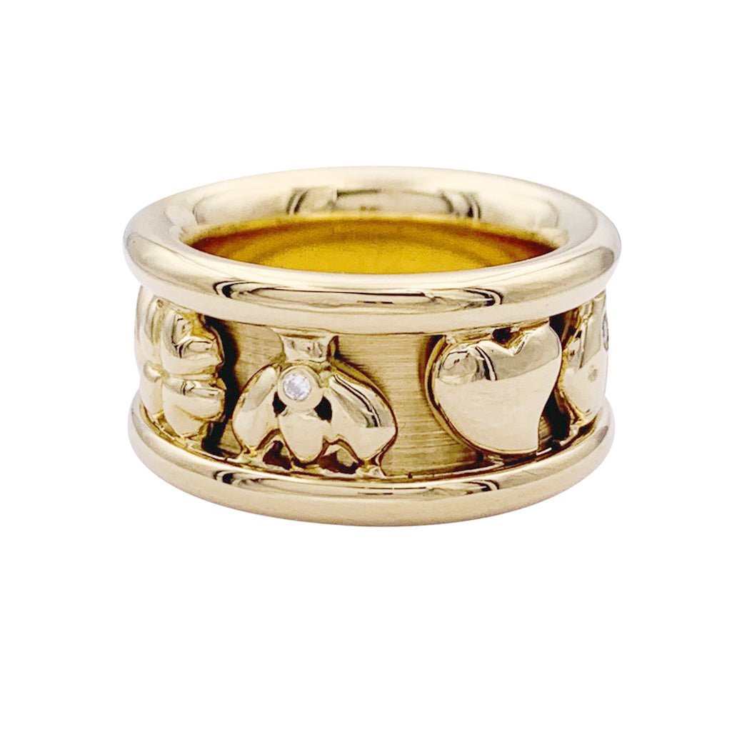 Bague DIOR "Gri-Gri" en or jaune et diamants - Castafiore