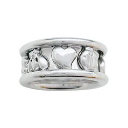 Bague DIOR, "Gri-Gri", or blanc, diamants - Castafiore