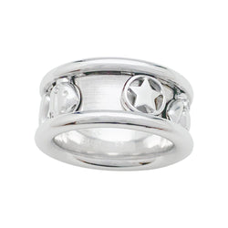 Bague DIOR, "Gri-Gri", or blanc, diamants - Castafiore