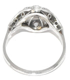 Bague dôme 1930 or gris - Castafiore