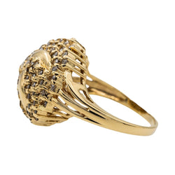 Bague Dôme en or jaune et diamants - Castafiore