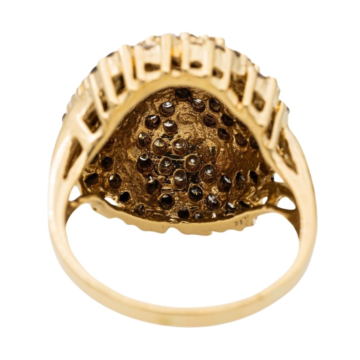 Bague Dôme en or jaune et diamants - Castafiore