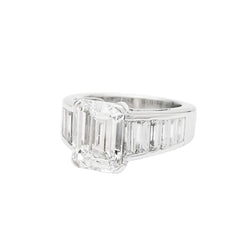 Bague Edouard Nahum diamant 3,31 carats en or blanc - Castafiore
