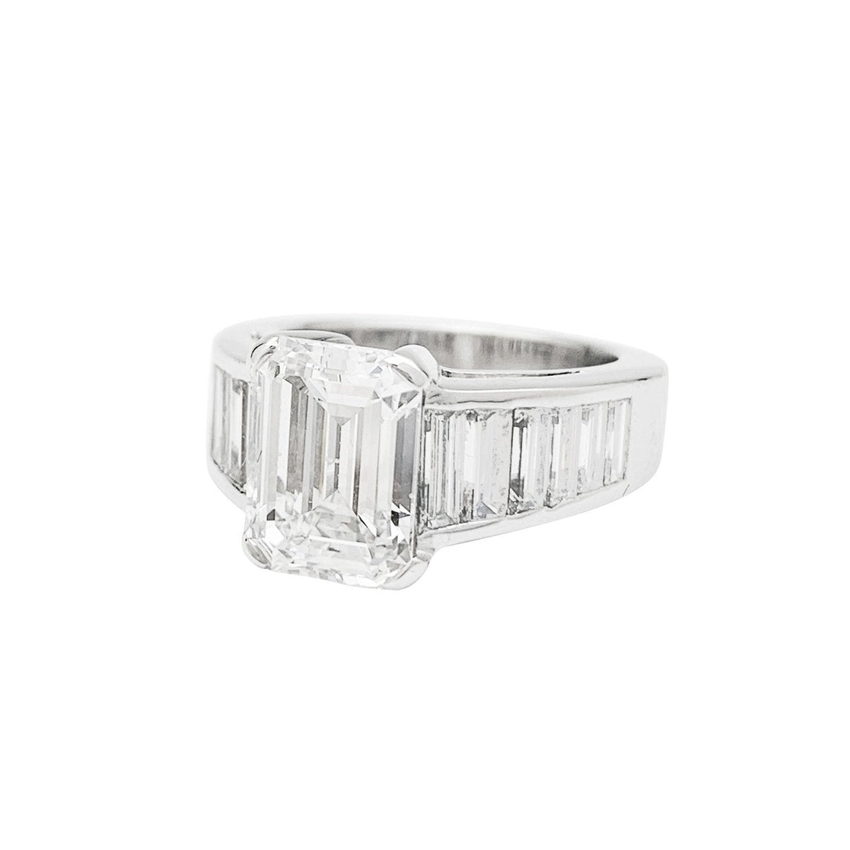 Bague Edouard Nahum diamant 3,31 carats en or blanc - Castafiore