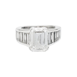 Bague Edouard Nahum diamant 3,31 carats en or blanc - Castafiore