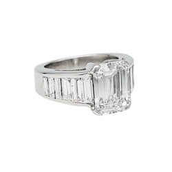 Bague Edouard Nahum diamant 3,31 carats en or blanc - Castafiore