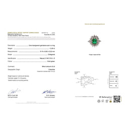 Bague émeraude or blanc, diamants - Castafiore