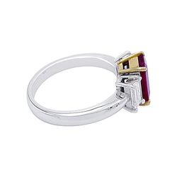 Bague en deux ors, rubis et diamants - Castafiore