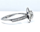 Bague en or blanc 18 carats, diamant central 1,10 carat - Castafiore