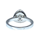 Bague en or blanc 18 carats, diamant central 1,10 carat - Castafiore