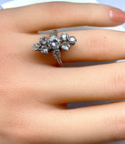 Bague en or blanc 18 carats en diamants - Castafiore