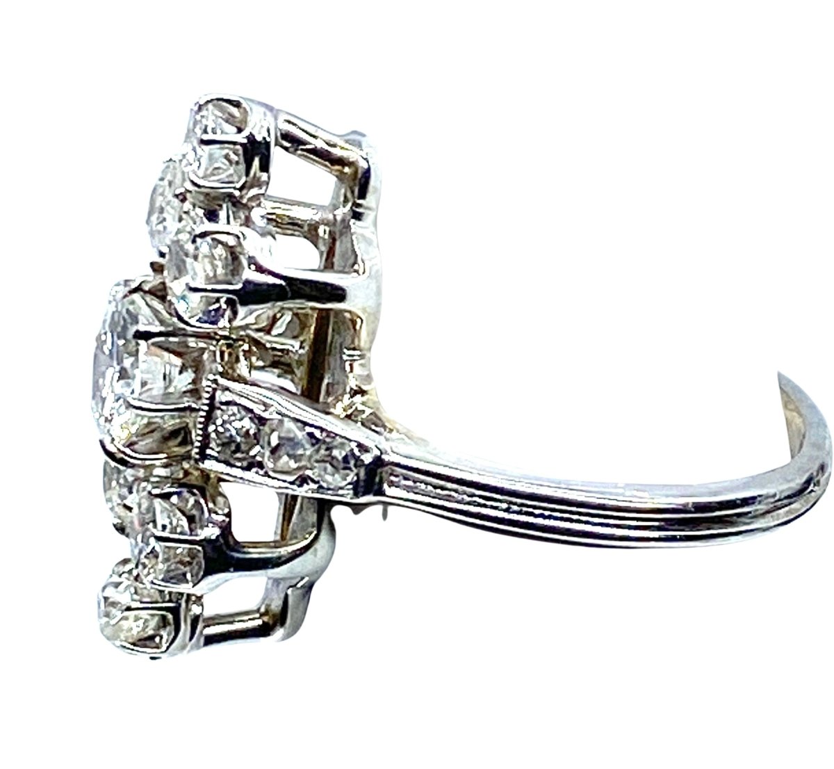 Bague en or blanc 18 carats en diamants - Castafiore