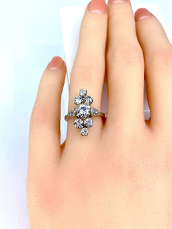 Bague en or blanc 18 carats en diamants - Castafiore