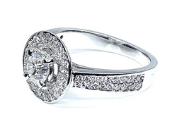 Bague en or blanc 18 carats en diamants - Castafiore