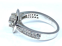 Bague en or blanc 18 carats en diamants - Castafiore