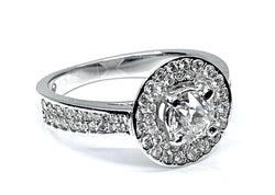 Bague en or blanc 18 carats en diamants - Castafiore