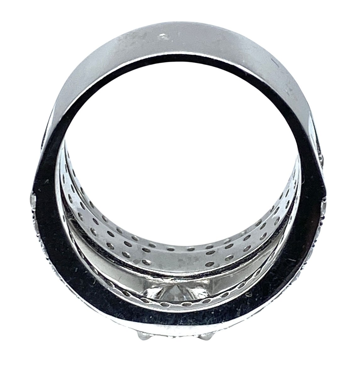 Bague en or blanc 18 carats et diamants - Castafiore