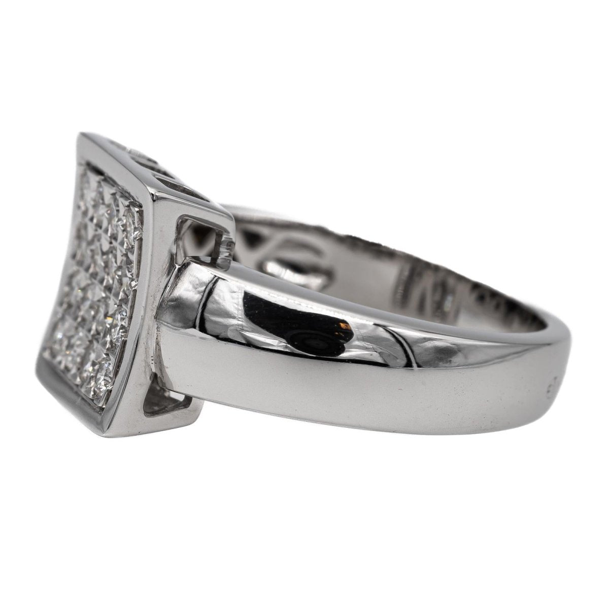 Bague en or blanc et diamant - Castafiore