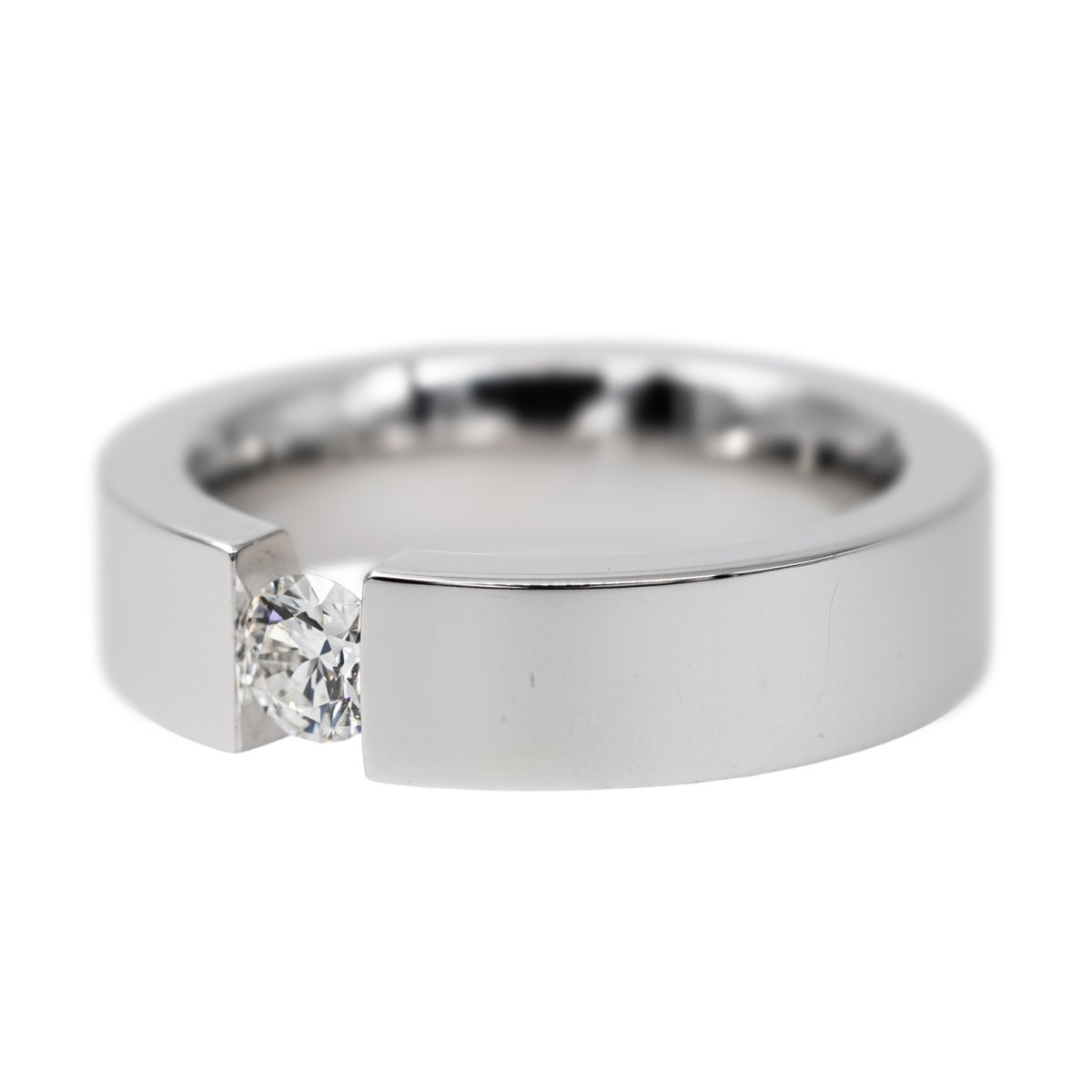 Bague en or blanc et diamant - Castafiore