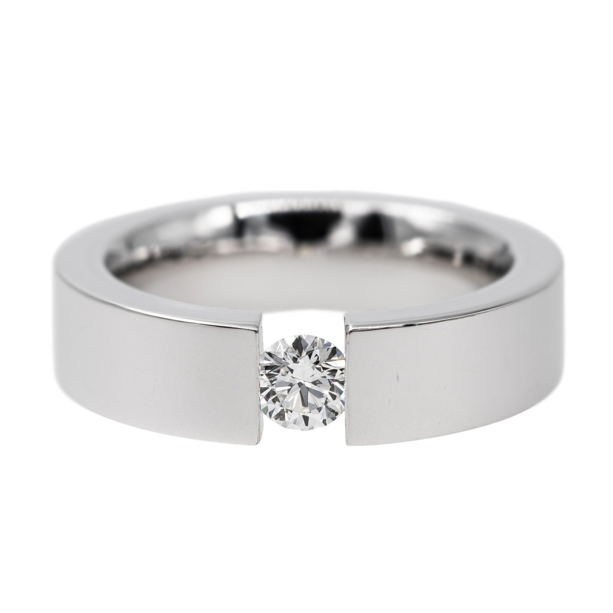 Bague en or blanc et diamant - Castafiore