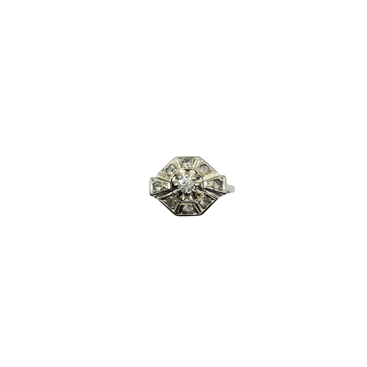 Bague en or blanc et diamants - Castafiore