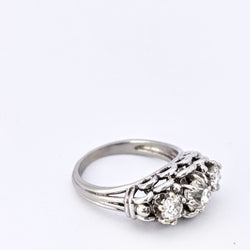 Bague en or blanc et diamants - Castafiore